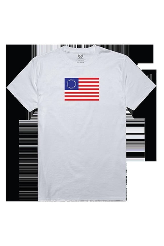 Betsy Ross 2 Relaxed Graphic Tee Shirt, White - 2XL