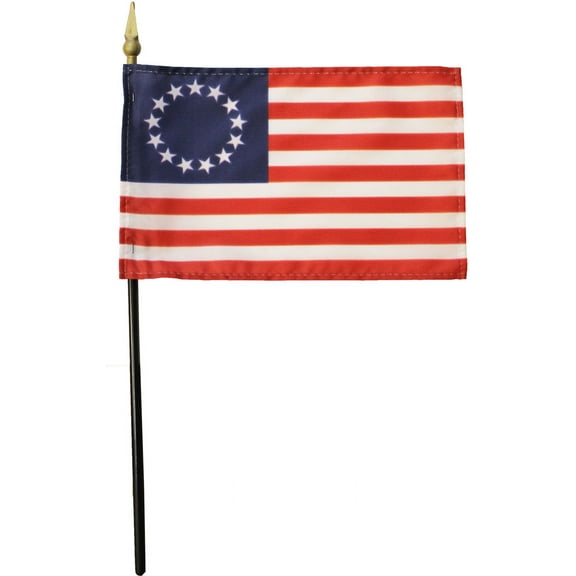 Betsy Ross - 4"X6" Stick Flag