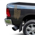 thumbnail image 1 of Betsy Ross Flag 1776 Distressed American USA US Flag Rear Truck Bed Vinyl Decal Sticker fits Most Pickup Trucks 13 Stars EUA Flag Rear Graphic Founding Fathers Flag (11" x 25", Light Brown), 1 of 8