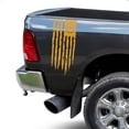 thumbnail image 1 of Betsy Ross Flag 1776 Distressed American USA US Flag Rear Truck Bed Vinyl Decal Sticker fits Most Pickup Trucks EUA Flag Rear Graphic Founding Fathers Flag 13 Stars (11" x 25", Imitation Gold), 1 of 8