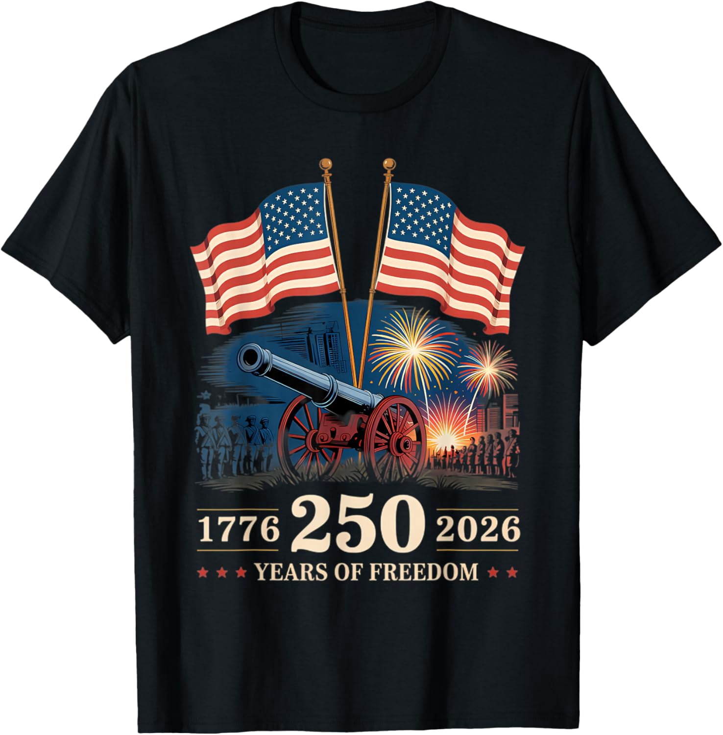 Betsy Ross Flag 250 Years of Freedom Mens T-Shirt - Walmart.com