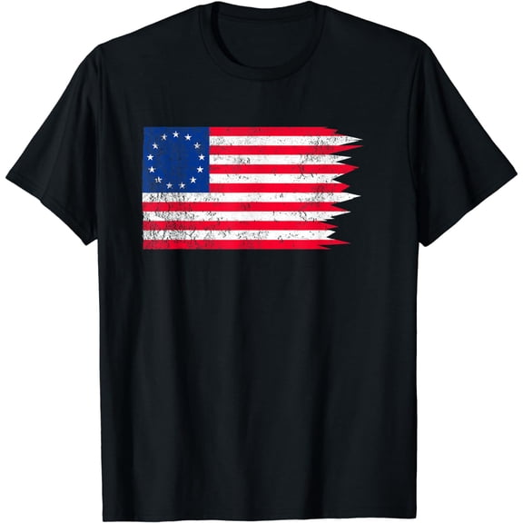 Betsy Ross Flag Battle T-Shirt