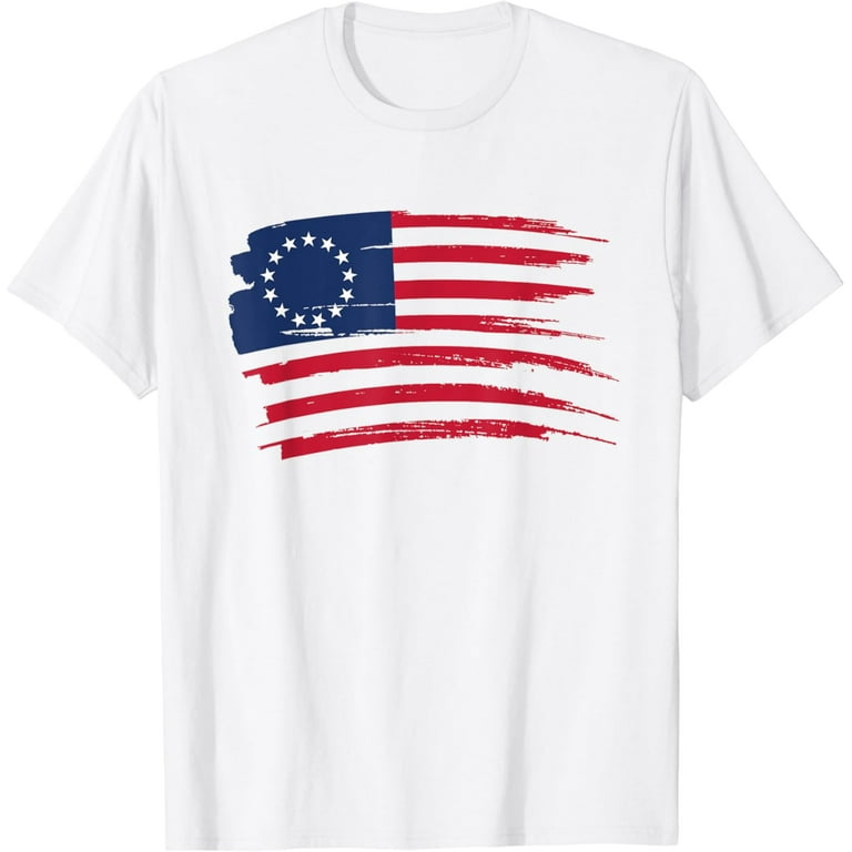Betsy Ross Shirt 4th Of July American Flag Tshirt 1776 Retro