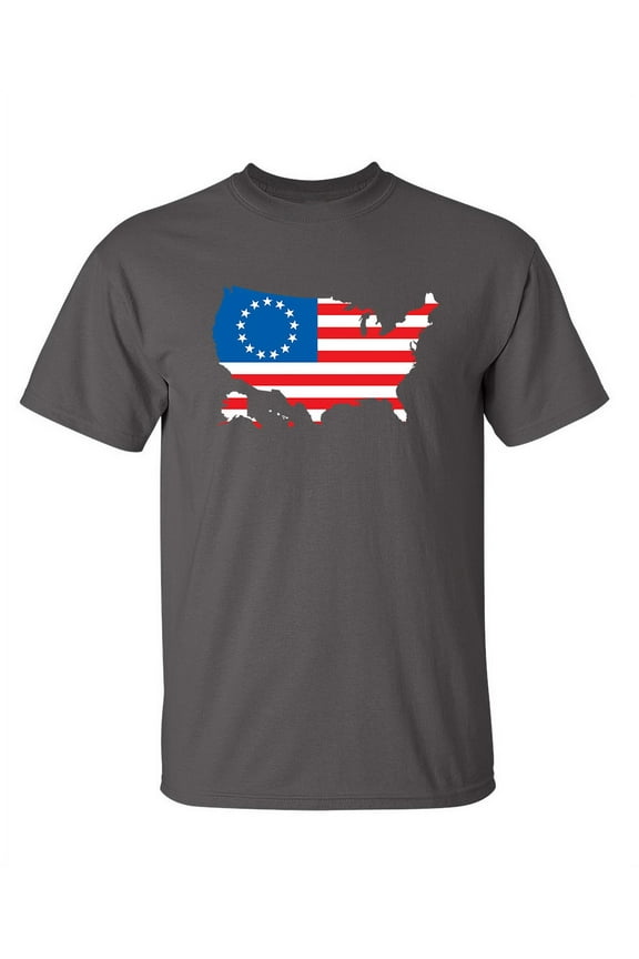 Betsy Ross Usa Shaped Flag Funny Hilarious Graphic Tees For Christmas Anniversary Birthday Gift Premium T Shirt Adult Humor Sarcastic Novelty Tshirt