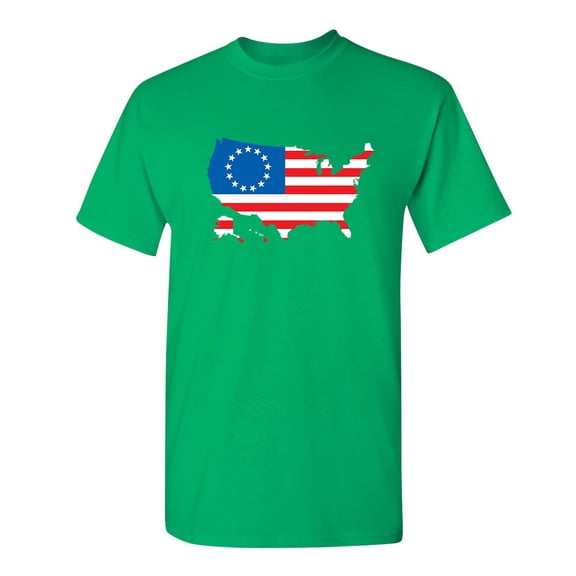 Betsy Ross Usa Shaped Flag Funny Hilarious Graphic Tees For Christmas Anniversary Birthday Gift Premium T Shirt Adult Humor Sarcastic Novelty Tshirt