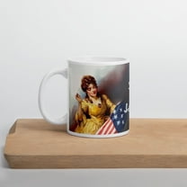 Betsy Ross White Glossy Mug (11 oz)