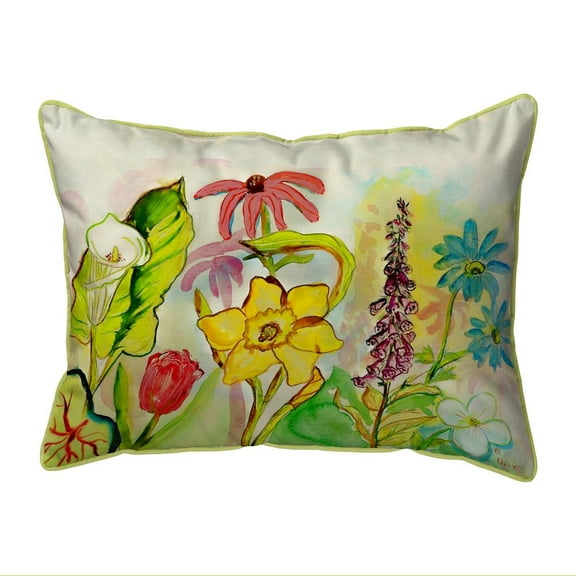 Betsy Drake Interiors Betsy's Garden Extra Large Zippered Pillow 20x24