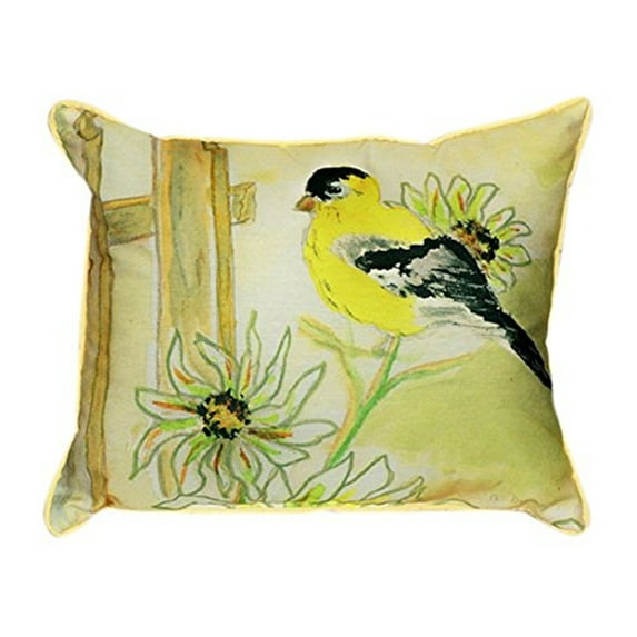 Betsy's Goldfinch Large Indoor/Outdoor Pillow 16x20