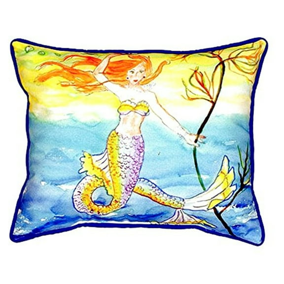 Betsy's Mermaid Small Indoor/Outdoor Pillow 11x14