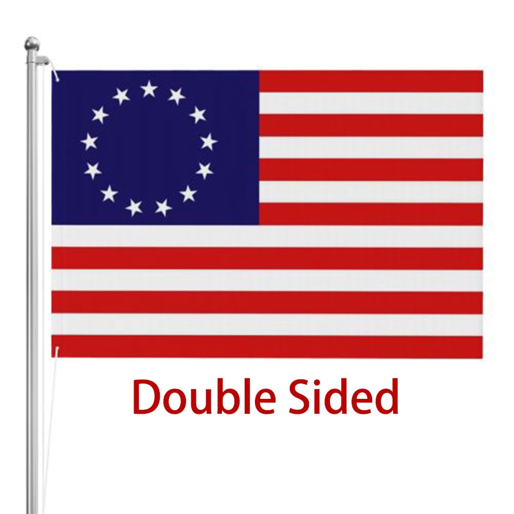 BetsyRoss Flag - American US Flag 3x5 Outdoor Double Sided- 13Stars Colonies-Primitive USA Flags- United States Flags Polyester with Brass Grommets Banner