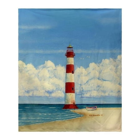 Betsydrake BK1124 Morris Island Lighthouse, SC Throw