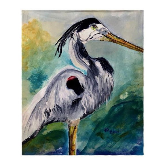 Betsydrake BK1171 Betsys Blue Heron Throw