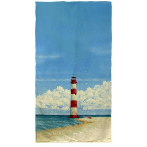 Betsydrake BT1124 30 x 50 in. Morris Island Lighthouse, SC Beach Towel
