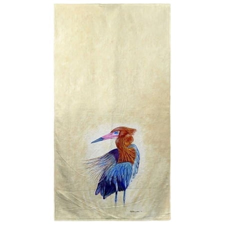 Betsydrake BT1133 Reddish Egret Beach Towel