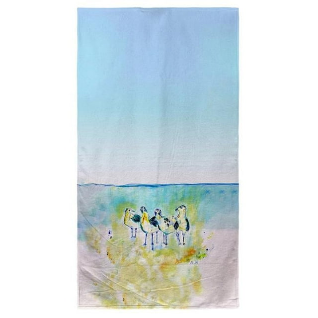 Betsydrake BT1136 Abstract Gulls II Beach Towel