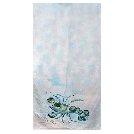 Betsydrake BT1140 Blue Crayfish Beach Towel