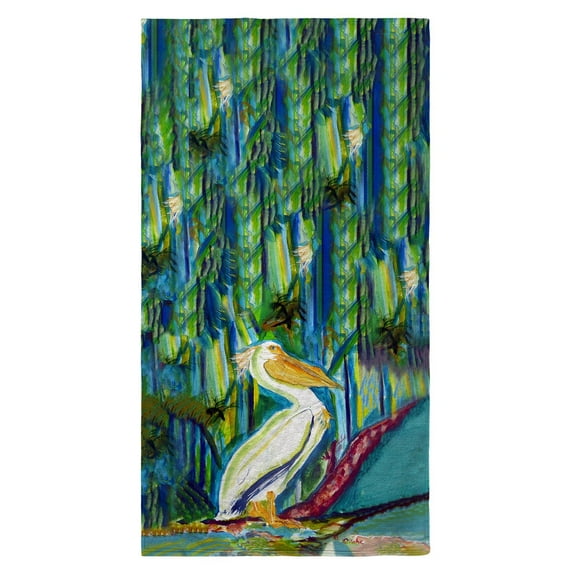 Betsy Drake Interiors King Pelican II Beach Towel