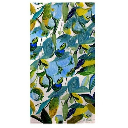 Betsydrake BT1158 Betsys Blueberries Beach Towel