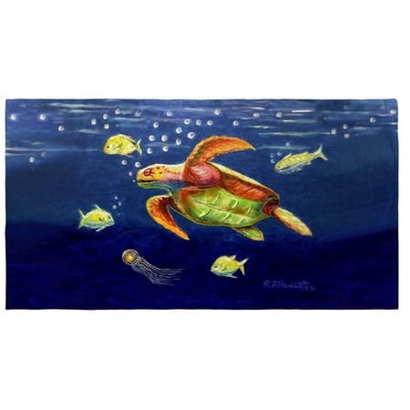 Betsydrake BT1168 Dicks Sea Turtle Beach Towel