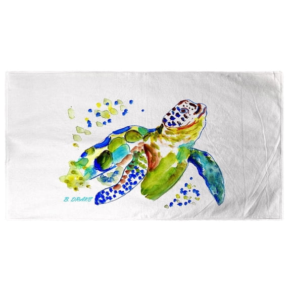 Betsydrake BT1170 Baby Sea Turtle Beach Towel