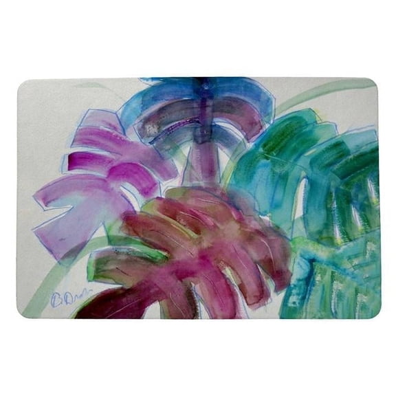 Betsydrake DM1148 18 x 26 in. Monstera Leaves Door Mat