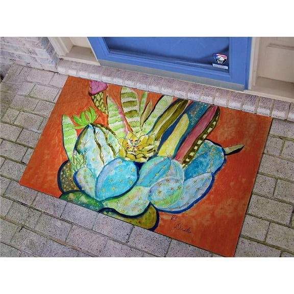 Betsydrake DM754G 30 x 50 in. Cactus I Door Mat