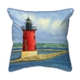 thumbnail image 1 of Betsydrake HJ1179 18 x 18 in. Breakwater Lighthouse Indoor & Outdoor Pillow - Large, 1 of 1