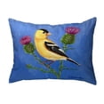 thumbnail image 1 of Betsydrake KS1214 Goldfinch & Thistle Noncorded Pillow - Small, 1 of 1
