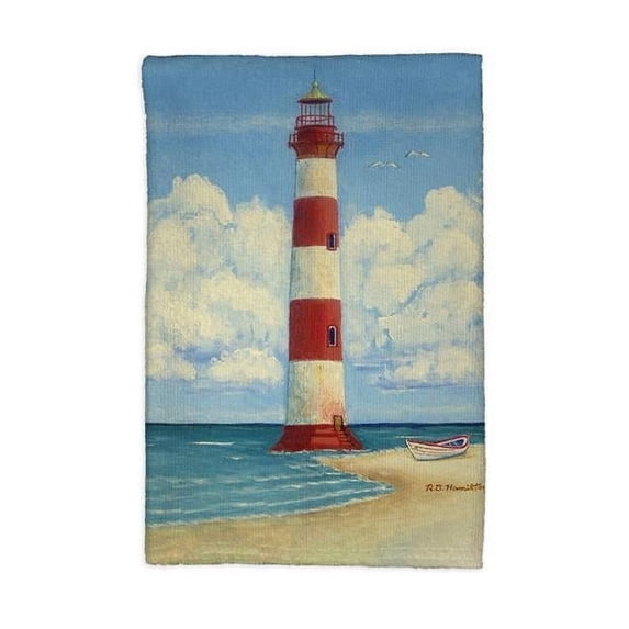 Betsydrake KT1124 16 x 25 in. Morris Island & Lighthouse, SC Kitchen Towel