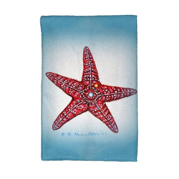Betsydrake KT1169 16 x 25 in. Dicks Starfish Kitchen Towel
