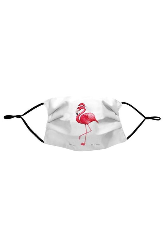 Betsydrake MA084S Flamingo Santa Face Mask