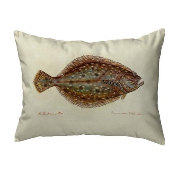 Betsydrake NC014R Flounder Right Noncorded Pillow - Large