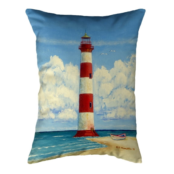 Betsydrake NC1124 16 x 20 in. Morris Island Lighthouse, SC No Cord Pillow