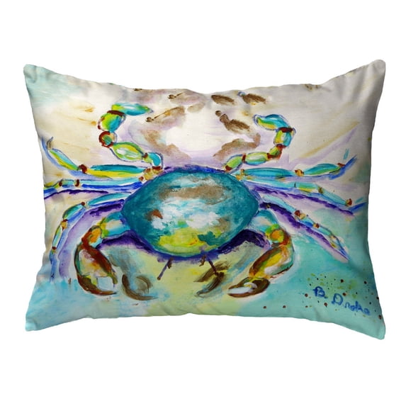 Betsydrake NC1145 16 x 20 in. Alaskan Crab No Cord Pillow