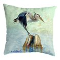 thumbnail image 1 of Betsydrake NC1175 18 x 18 in. Balancing Heron No Cord Pillow, 1 of 2