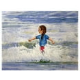 thumbnail image 1 of Betsydrake PM1156 14 x 18 in. Girl in Surf Place Mat - Set of 4, 1 of 1