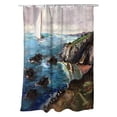 thumbnail image 1 of Betsydrake SH1164 71 x 74 in. Sailing the Cliffs Shower Curtain, 1 of 1