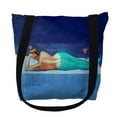 thumbnail image 1 of Mermaid Left Small Tote Bag 13x13 13 inches x 13 inches, 1 of 1