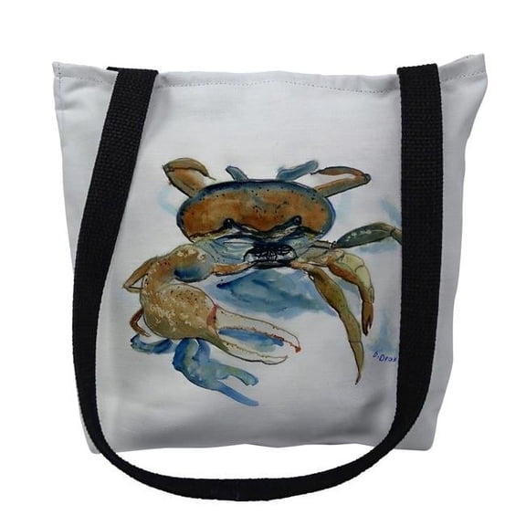 Betsydrake TY106G 18 x 18 in. Fiddler Crab Tote Bag - Large