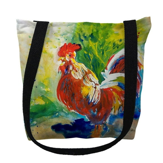Betsy Drake Interiors Red Rooster Large Tote Bag 18x18