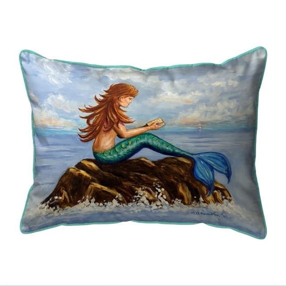 Betsydrake ZP1237 20 x 24 in. Mermaids Handbook Extra Zippered Pillows Indoor & Outdoor Pillow - Large