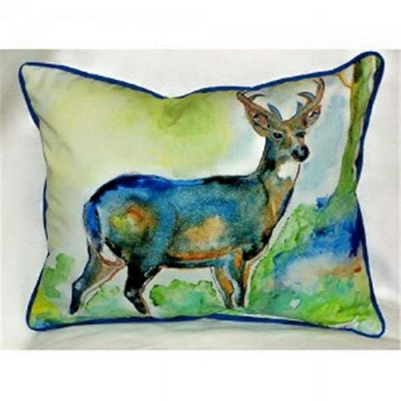 Betsys Deer Throw Pillow- 16 x 20 in.