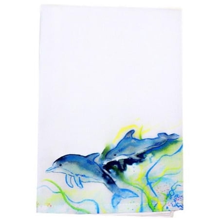 Betsys Dolphins Guest Towel