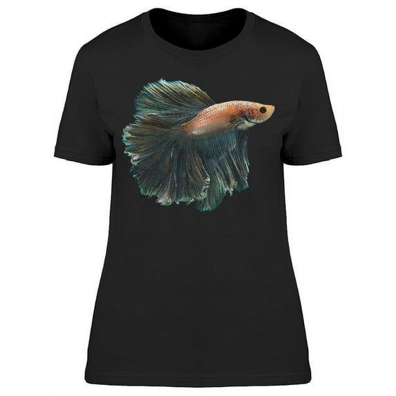 Betta Fish Dark Tail Rose Body T-Shirt Women -Image by Shutterstock, Female Large