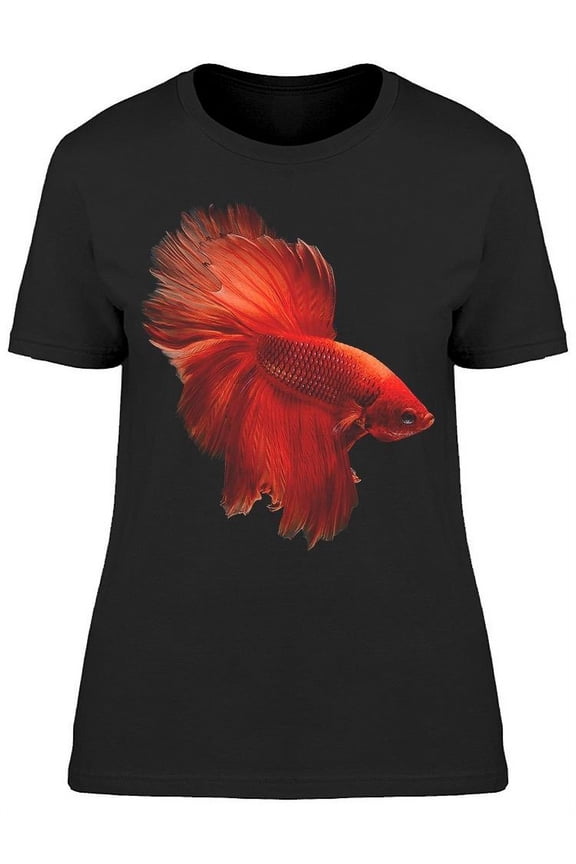 Betta Fish Halfmoon Beautiful T-Shirt Women -Image by Shutterstock, Female x-Large