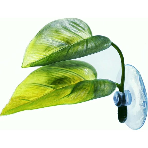 Betta Fish Leaf Pad Simulating The Natural Habitat for Betta Spawning Grounds Breeding Resting Bed Plastic Suction Cup (1 Pcs)