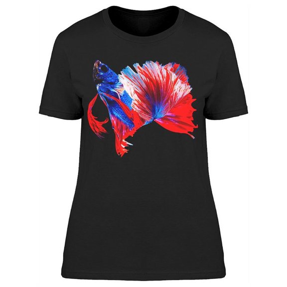 Betta Fish Swimming Graceful T-Shirt Women -Image by Shutterstock, Female Large