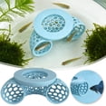 thumbnail image 1 of Betta Fish Tank Accessories, Floating Betta Activity Tunnel, Aquarium Hideout and Shrimp Cave, Interactive Fish Tank Decor and Stress Relief Resting Spot for Betta Fish and Small Fish Shrimp, Blue, 1 of 4