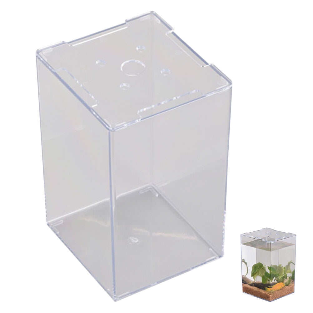 Betta Fish Tank Decor Small Cylinder Aquarium Stackable Tortoise ...