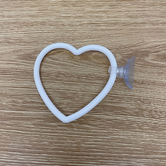 Betta Fish Training Hoop with Suction Cup, 2PCS Heart-Shaped Betta Exercise Ring, Fish Agility Toys Interactive Feeding Circle, Aquarium Accessories for Fish Tank Decor and Pet Exercise
